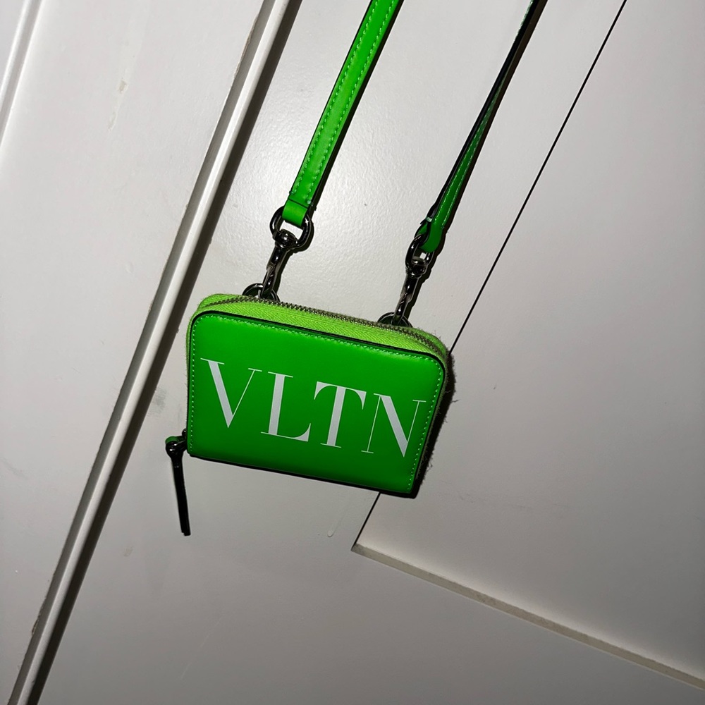 Valentino Neon Green Mini Crossbody Bag